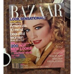 Vintage Bazaar Magazine Cybill Shepherd Cover September 1986